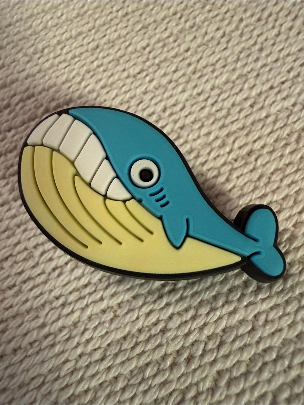 Blue and Yellow Whale Shoe charm Accessory